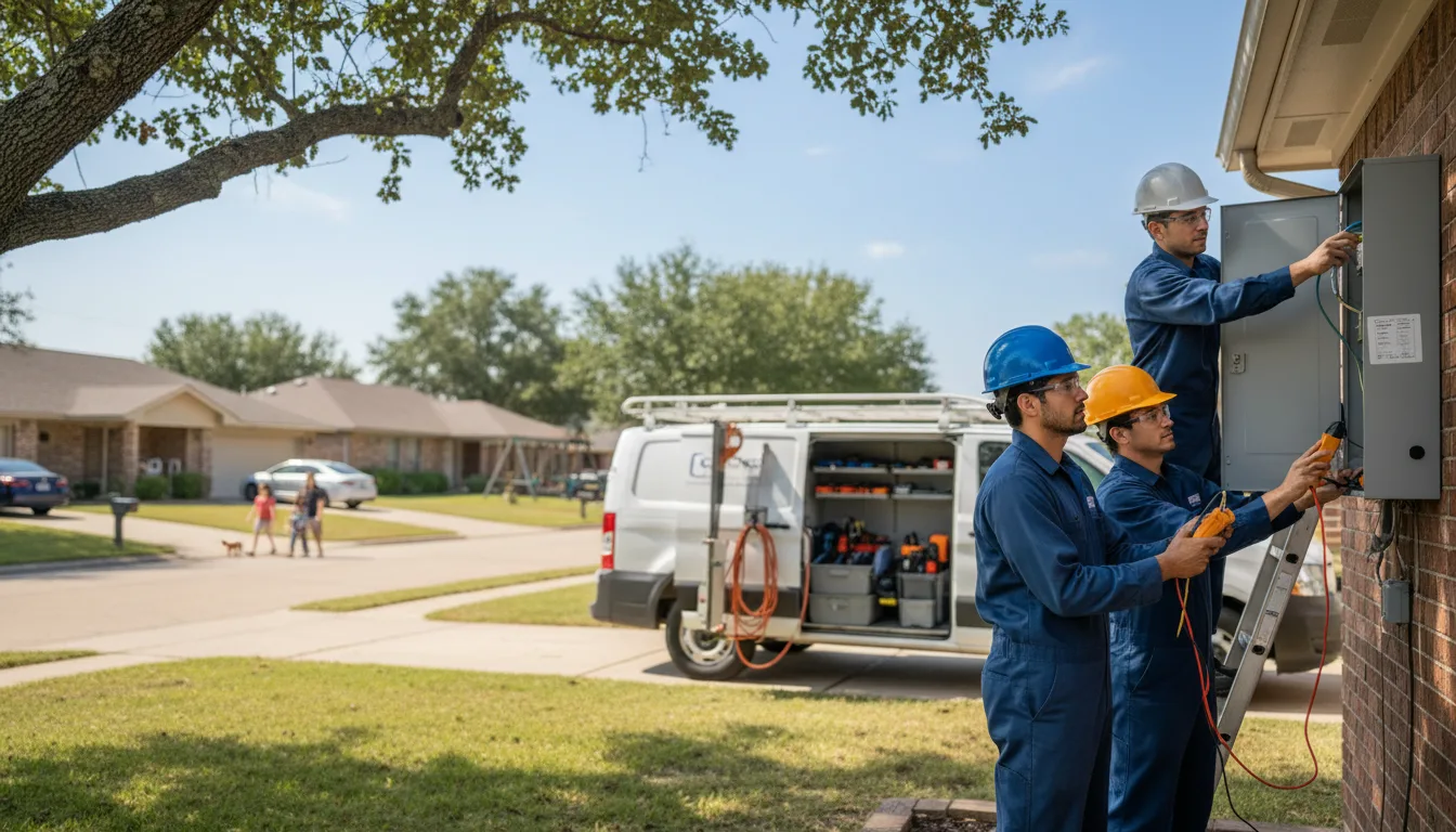 Certified electrician providing emergency electrical services in Nemours, WV